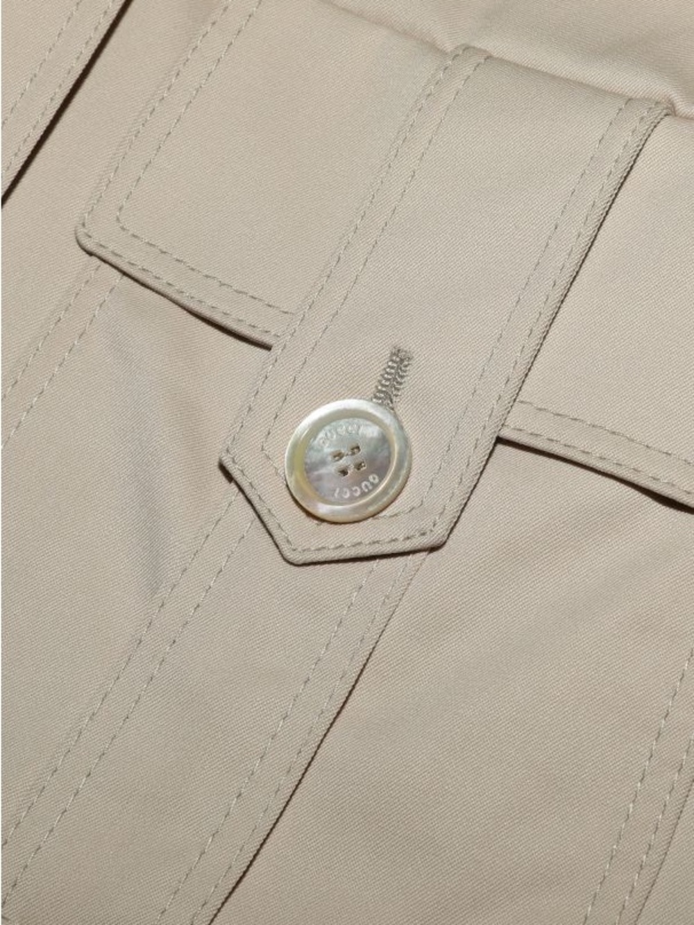 Vintage Gucci by Tom Ford Ruched Utility Blazer Spring 2004 Runway IT 42 - Picture 8 of 13